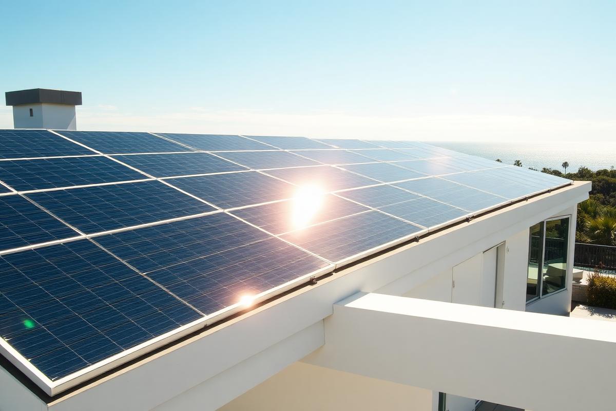 Solar Panel Cleaning on a California coastal home